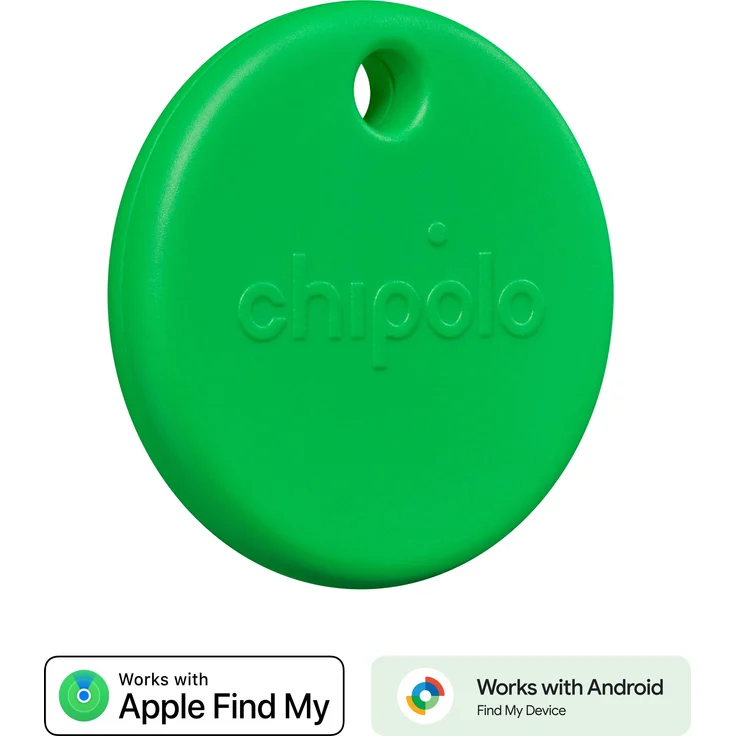 Chipolo POP, Tracker mit Apple & Google Find My Kompatibilität, lauter Signalton, grün