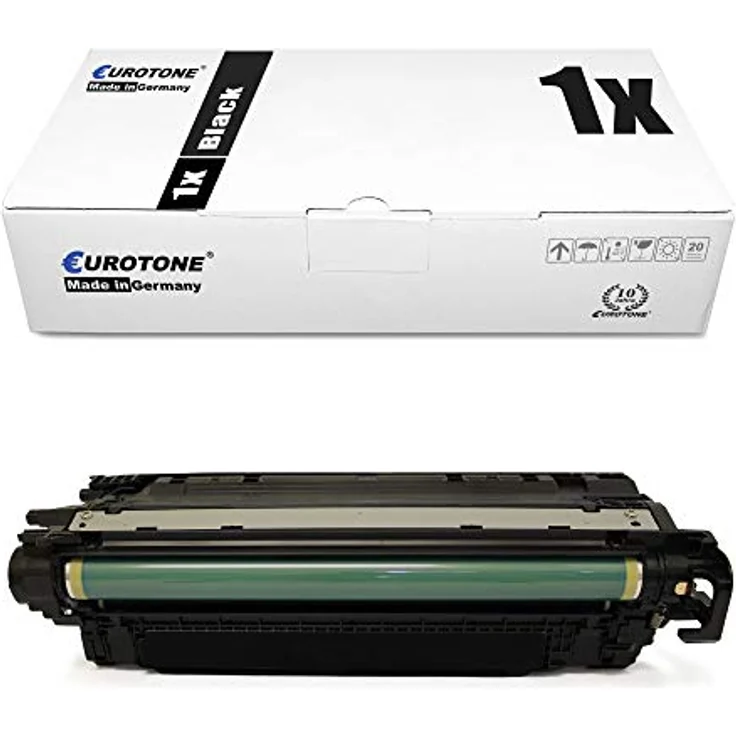 Eurotone kompatibler Toner für HP LaserJet Enterprise Color Flow MFP M 575 c, schwarze Druckerpatrone, ca. 11.000 Seiten Reichweite – Bild 1