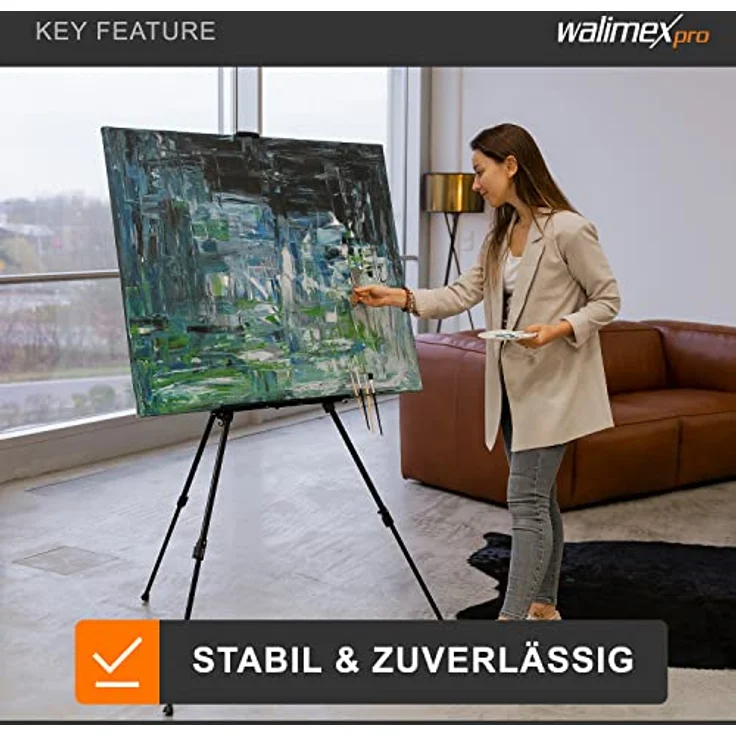 Walimex Aluminium Atelierstaffelei 165cm - Preisvergleich – Bild 2