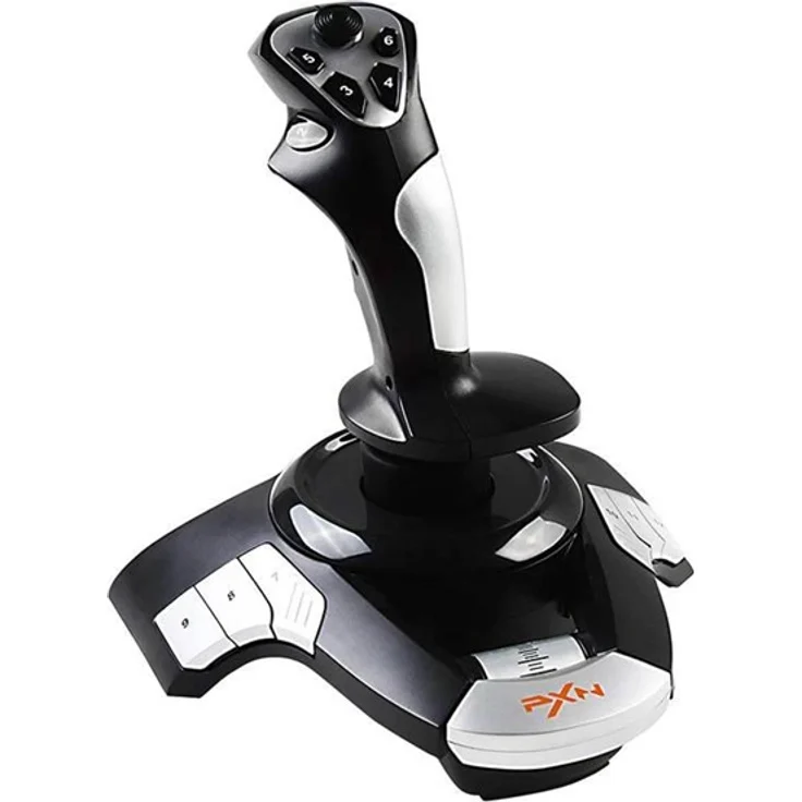 PXN F16 Joystick, Gaming-Stick mit 8-Wege Hat Switch und ergonomischem Design, schwarz – Bild 10