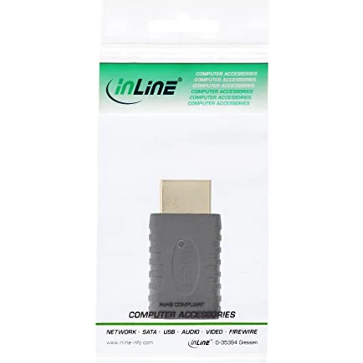 InLine 17691G HDMI Adapter, HDMI A Stecker auf Mini HDMI C Buchse, 4K2K kompatibel, vergoldete Kontakte – Bild 4