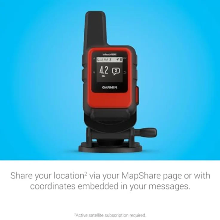 Garmin Inreach® Mini 2 Marine Bundle, Kompaktes Walkie-talkie mit globaler Satellitenkommunikation, Schwarz – Bild 6