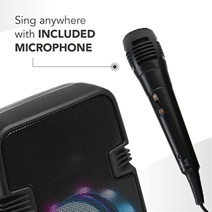 Music Sound | Speaker Karaoke | Bluetooth-Lautsprecher mit LED-Licht - 5 Watt Leistung – Bild 4