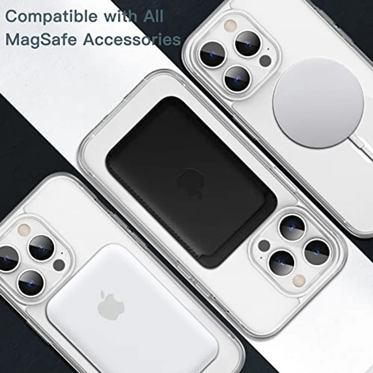 JETech Magnetische Hülle für iPhone 14 Pro Max, Durchsichtig, mit MagSafe-Kompatibilität und 3-facher Stoßabsorption – Bild 4