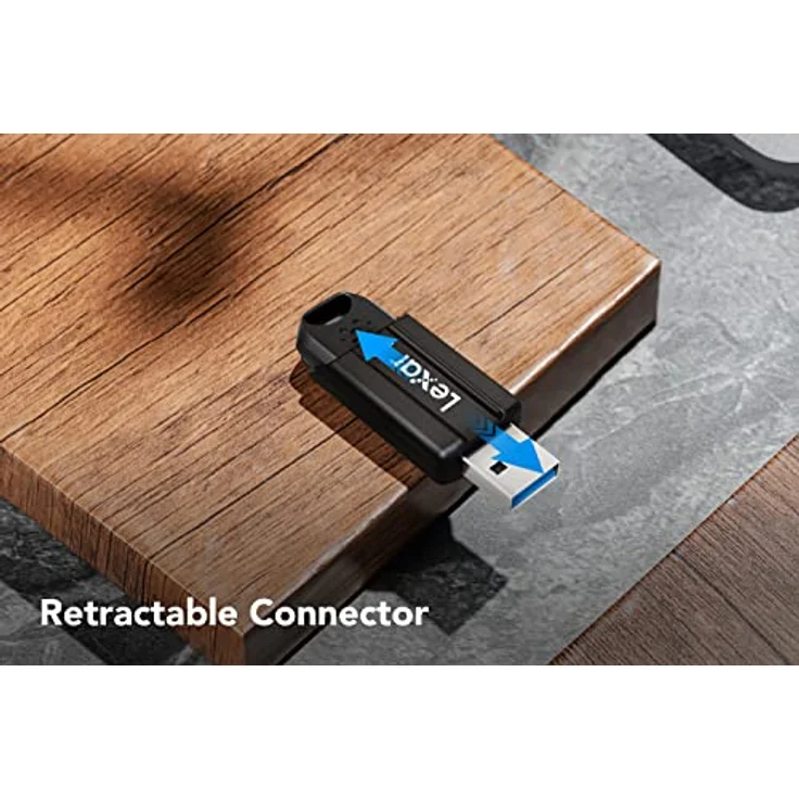 Lexar JumpDrive S80 USB 3.1 USB Stick 64GB, Bis Zu 150MB/s Lesen, Flash-Laufwerk für Computer, externe Speicherdaten, Foto, Video (LJDS080064G-BNBAG), Schwarz – Bild 4