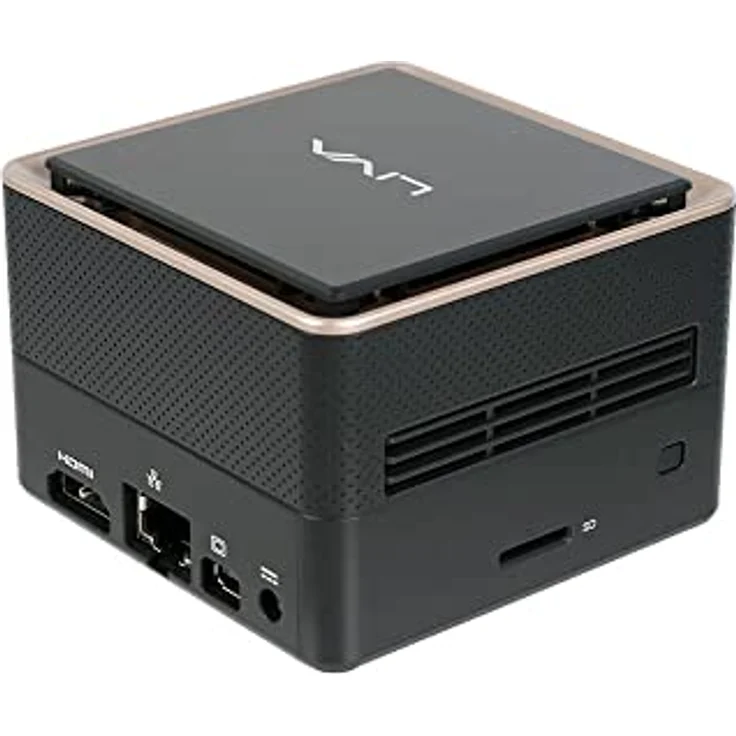 ECS LIVA Q3 Plus Mini-PC, Ryzen Embedded V1605B, 4 GB RAM, 128 GB eMMC, WLAN, Bluetooth, Windows 10 Pro – Bild 1