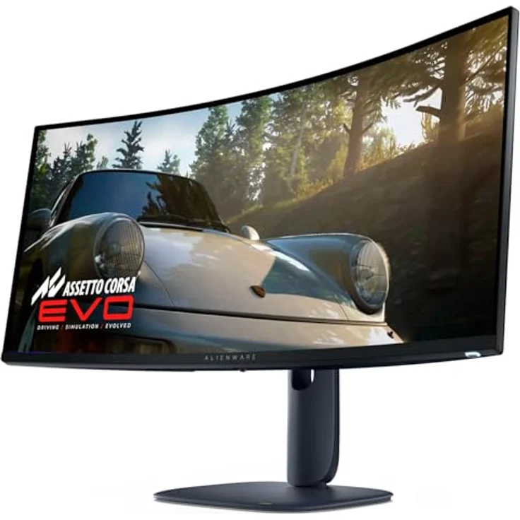 Alienware AW3425DW, 34" WQHD Gaming Monitor, 240Hz, QD OLED, 1800R Curved, NVIDIA G-SYNC, AMD FreeSync Premium Pro, HDR True Black 400, USB-C, 3 Jahre Garantie – Bild 2