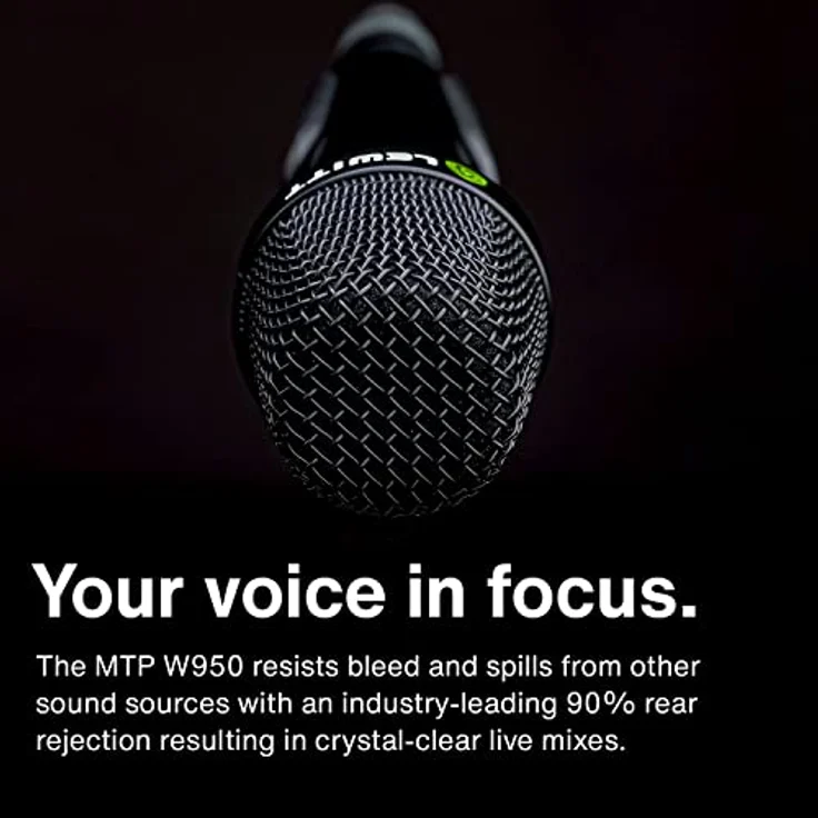 Lewitt MTP W950, Premium Kondensatormikrofon mit 1" Kapsel, Nieren- und Supernierencharakteristik, branchenführender Rückkopplungsunterdrückung – Bild 4