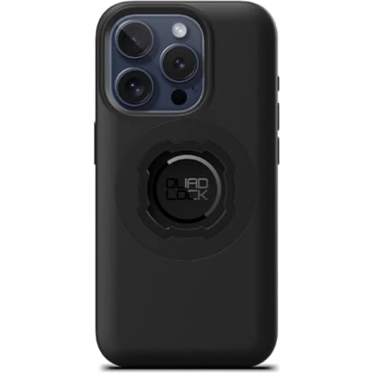 QUAD LOCK MAG Hülle für iPhone 15 Pro, schlanke, schlagfeste Handyhülle mit schwarzem MAG-Ring, kompatibel mit Quad Lock Halterungen – Bild 1