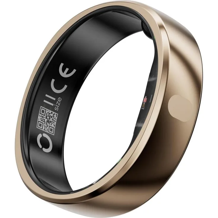 RingConn Smart Ring Gen 2 Air (6, Gold), ultradünner Smart Ring mit Gesundheitsüberwachung, wasserdicht bis 100 m, goldfarbig