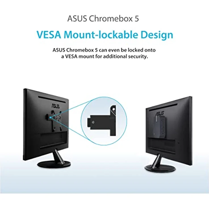 ASUS Chromebox 5, Desktop-PC mit Intel Celeron 7305, 16 GB RAM, 128 GB Speicher, Intel UHD Graphics, Schwarz – Bild 3