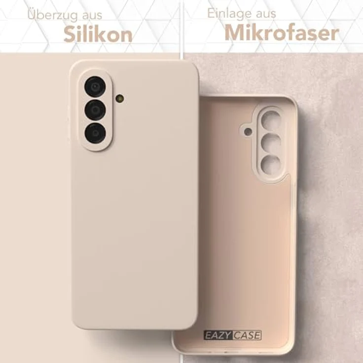 EAZY CASE Silikonhülle für Galaxy A17, Beige Dünn, Stoßfest mit Kameraschutz, Pastell Taupe Matt, Hochwertiges TPU Cover – Bild 3