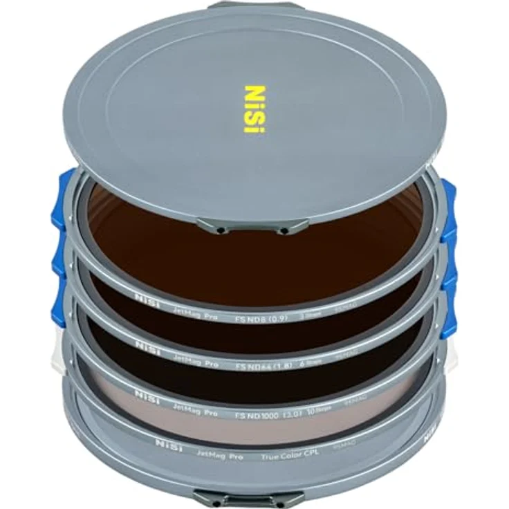 NiSi JetMag Pro Magnetischer Filter Kit 95mm mit Verriegelung - Landscape ND Filter Kit (ND8, ND64, ND1000, True Color CPL, 86/95mm Magnetische Adapterring, Objektivdeckel und Filtertasche) – Bild 5