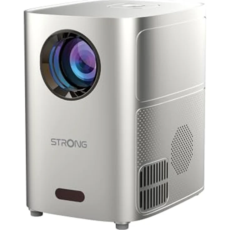 STRONG Q1 HD Mini Video-Projektor | Taschenbeamer | 35-120 Zoll | WLAN & Bluetooth | Stereo-Lautsprecher | HDMI, USB | Leicht & portabel | 1500 Lumen & 30000 Stunden Laufzeit – Bild 1