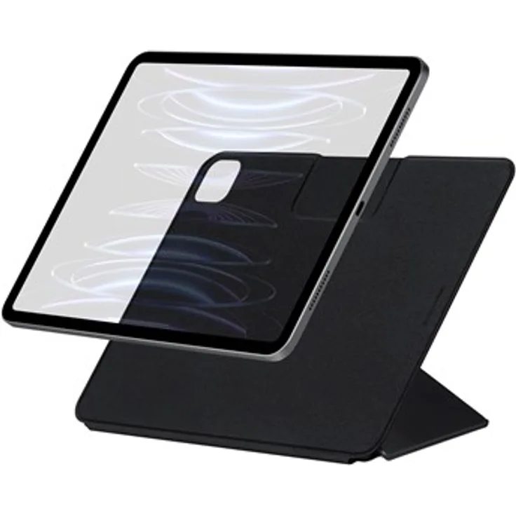 PITAKA Folio 2 Case für iPad Pro 11" 2024, schwarze Tablet-Schutzhülle mit passgenauer Formgebung