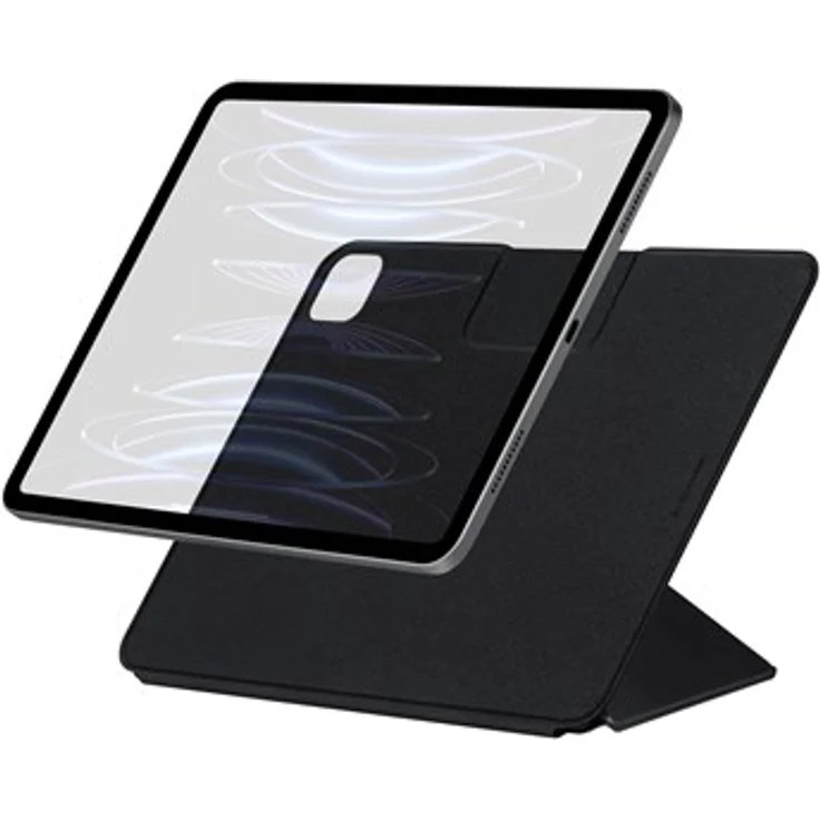 PITAKA Folio 2 Case für iPad Pro 11" 2024, schwarze Tablet-Schutzhülle mit passgenauer Formgebung