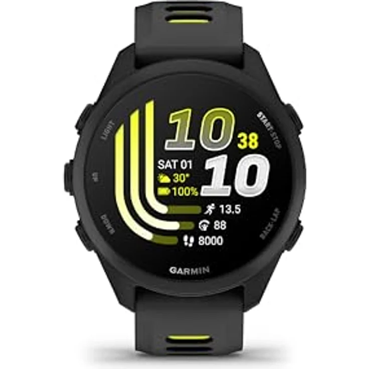 Garmin Forerunner 170 Music, Smartwatch mit 1,2'' AMOLED Touch-Display, GPS und 4 GB Speicher, schwarz – Bild 2