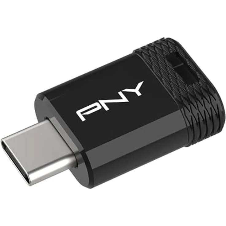 PNY 64GB Elite-X Fit Type-C USB 3.2 Flash-Laufwerk, lesegeschwindigkeit bis zu 200MB/s, ultrakompakt, tragbar, Type-C-Anschluss
