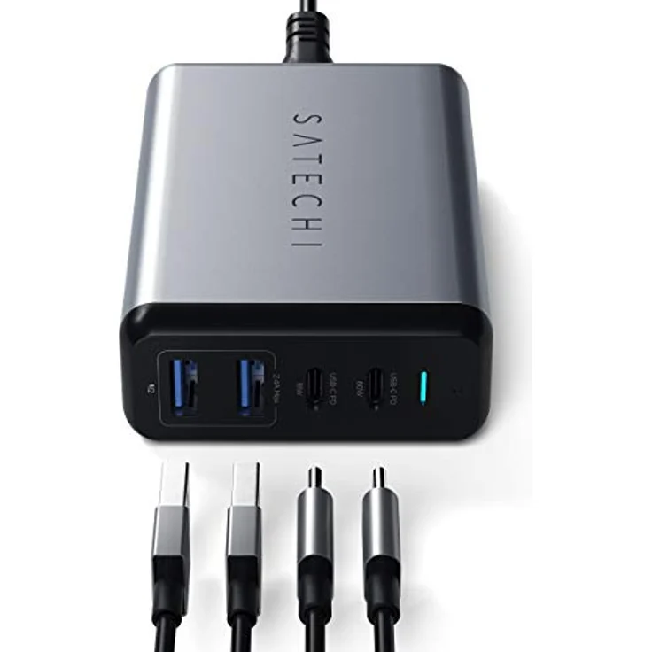 Satechi 75W Dual USB-C PD Travel Charger Space Grey - Preisvergleich – Bild 4