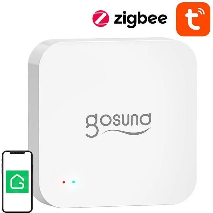 Gosund Smart Zigbee/WiFi/BLE Gateway ST21, Tuya Smart Home Hub mit Sprachsteuerung, Weiss