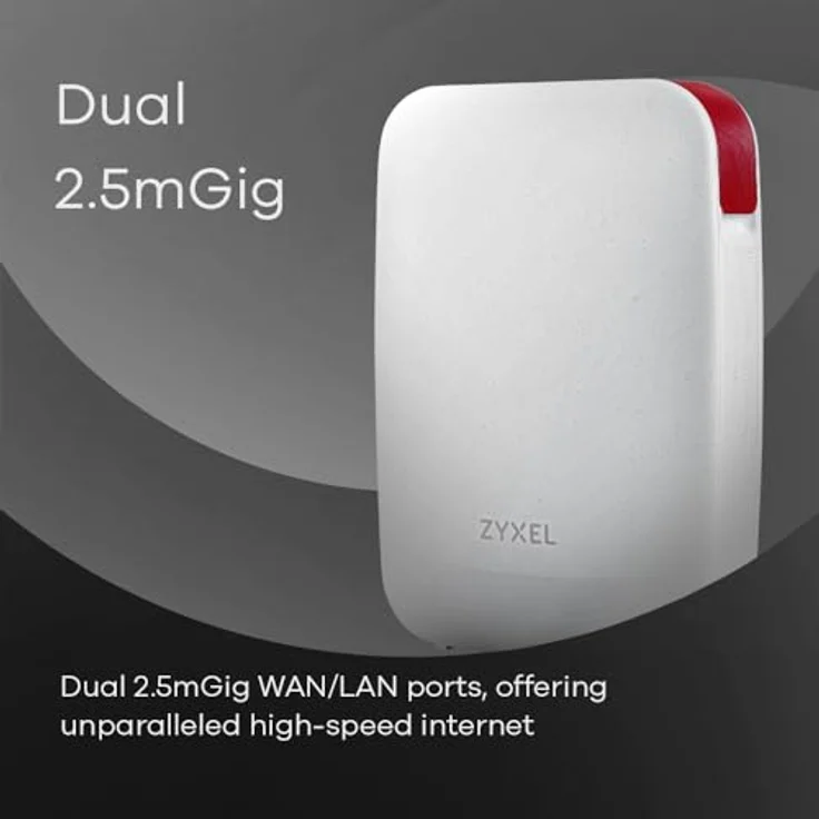 ZYXEL Security Router Firewall mit AX6000 Dual-Band WiFi | Abonnementfreie Netzwerksicherheit | 2 x 2.5G Ethernet Ports | Verwaltbar über Nebula APP| Cloud Getaway [USG LITE 60AX] – Bild 4