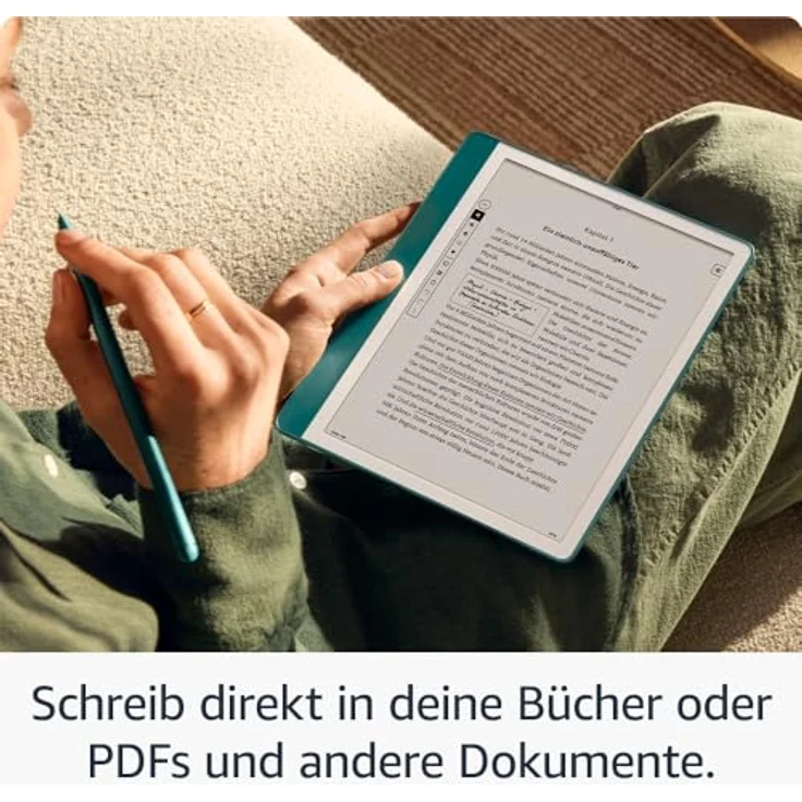 Amazon Kindle Scribe 2024 (16 GB) – Neuheit: Direktes Schreiben in Büchern | Premium-Eingabestift inklusive – Anthrazit – Bild 3
