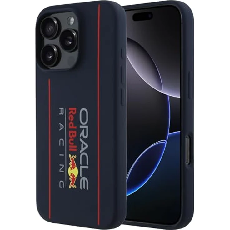 CG MOBILE Red Bull RBHMP16X24SIOLRV Hülle für iPhone 16 Pro Max 6.9 Zoll, Marineblau, Silikon, kompatibel mit MagSafe, vertikale Hardcase-Konstruktion – Bild 5