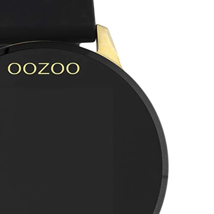 Oozoo Smartwatch Smartwatch Unisex, 43mm, Metallgehäuse, Silikonarmband, Gold/Black – Bild 3
