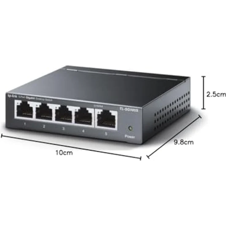 TP-Link TL-SG100 Desktop Gigabit Switch, 5x RJ-45 (TL-SG105S) – Bild 5