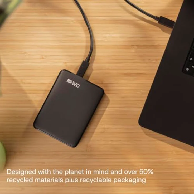 WD Elements Portable, Externe Festplatte mit 2TB Speicher und USB 3.2 Gen 1, Schwarz – Bild 7