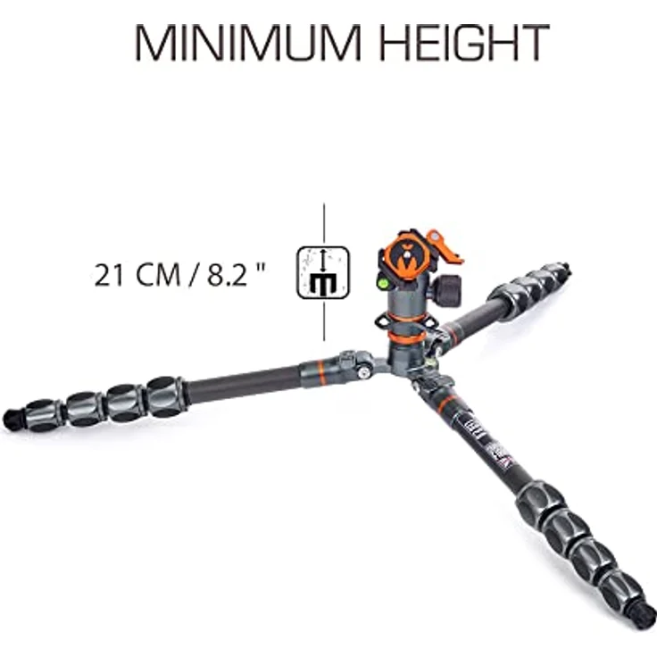 3 Legged Thing Pro 2.0 Leo Grau - Ultrakompaktes Reisestativ mit Kugelkopf AirHed Pro LV – Bild 6