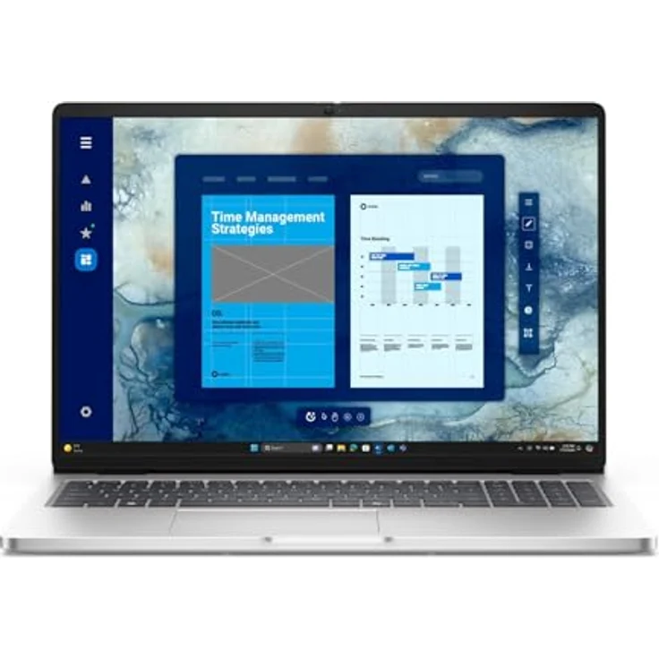 Dell Pro PC16250, Intel Core i5, 16 Zoll Laptop mit 16 GB RAM, 512 GB SSD, Full HD+ Bildschirm, Silber – Bild 1