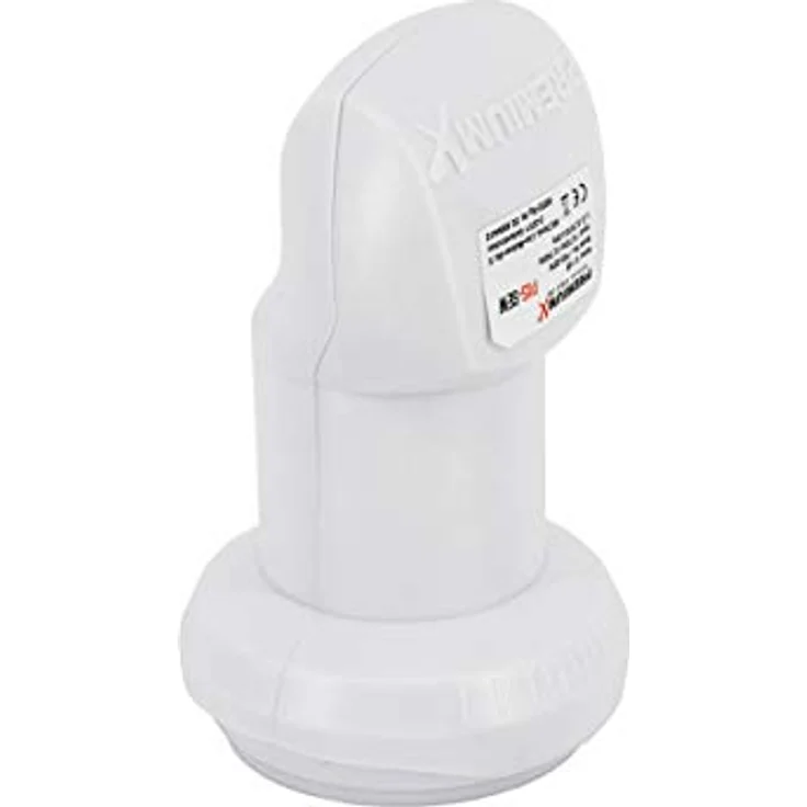 Premium X Single LNB Digital SAT für 1 Teilnehmer Weiß Empfangskopf 0,1dB DVB-S2 HDTV 4K Wetterschutz 2X F-Stecker – Bild 4