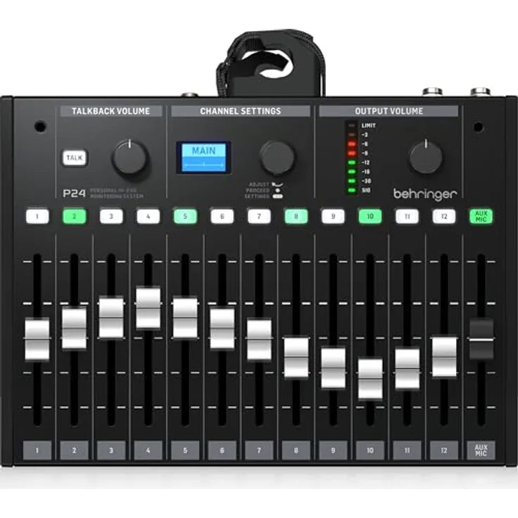 Behringer P24 Personal Monitor Mixer, digitaler Mixer mit hochwertiger Verarbeitung