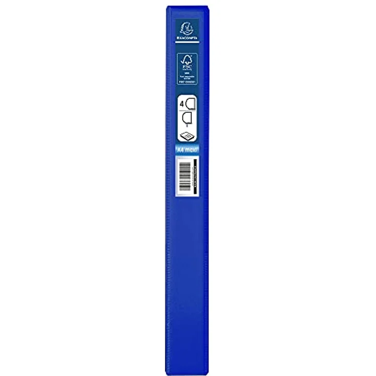 EXACOMPTA Präsentationsordner Kreacover, PVC Ringbuch mit 3 Außen- und 2 Innentaschen, transparent – Bild 4