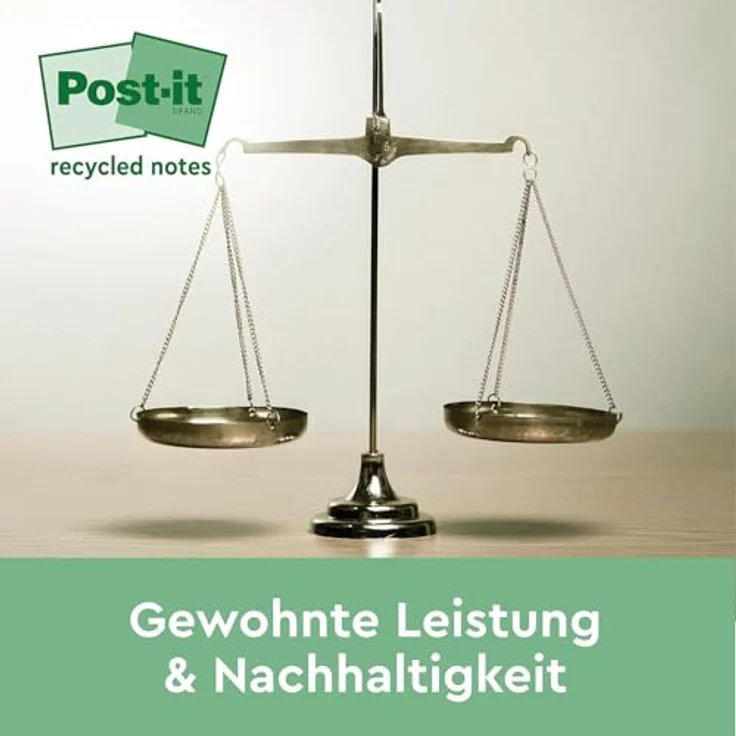 Post-it® Recycling Notes 653-1B, Haftnotizen, 6 Blöcke/Pack, umweltfreundlich, ideal für Notizen und Organisation – Bild 6