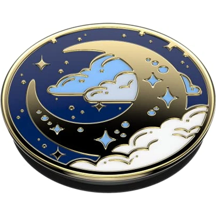 PopSockets: PopGrip - Ausziehbarer Sockel und Griff mit einem Austauschbarem Top für Smartphones und Tablets - Enamel Fly Me to Moon – Bild 3