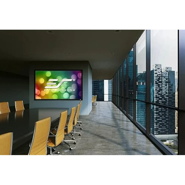 Elite Screens Fixed Frame Projector Screen 16:9 ezFrame 299 x 168 cm, 16:9 Format 135 inches, 5D CineGrey Cloth, R135DHD5 - 4K Ultra HD Ready, Polarized 3D Ready, HDR Ready, Black Case – Bild 4