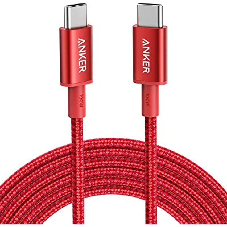 Anker New Nylon USB-C to USB-C 100 W Cable, 3 m, rot (A8758091) – Bild 2