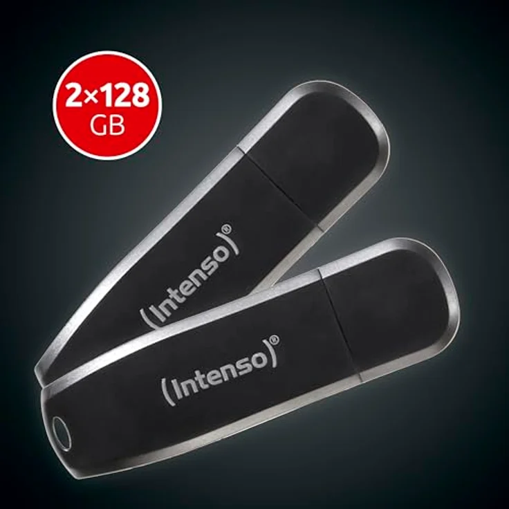 Intenso Speed Line - 2x128GB Speicherstick - USB-Stick 3.2 Gen 1x1, schwarz – Bild 3
