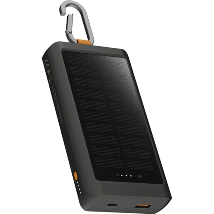 Xtorm Go2 USB-C Solar Powerbank, 10.000mAh, Schwarz – Bild 1