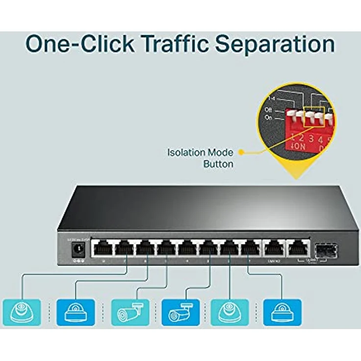 TP-Link TL-SG1210MP 10-Port Gigabit PoE+ Rackmount Switch – Bild 8