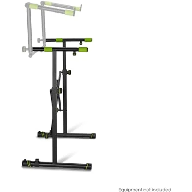 Gravity KS AKS 01 B, Faltbarer Keyboardständer mit Scherenmechanismus, belastbar bis 50 kg, schwarz – Bild 3