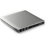 techPulse120 USB 3.1 Type C M-Disc externer DVDRW CDRW Brenner Writer Alu Silber Burner Superdrive Laufwerk DVD CD Ultra Slim für Computer Notebook Ultrabook Windows 10 Mac OS Apple iMAC MacBook