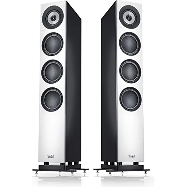 Teufel DEFINION 3 HiFi Standlautsprecher Paar - 3-Wege-Technologie, präzise Wiedergabe, sauberer Bass - weiß/schwarz – Bild 1