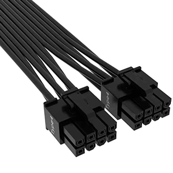 Corsair VGA PCIe5.0 12VHPWR Adapter Kabel (12+4pin) schwarz 600W, 65cm - Preisvergleich – Bild 2
