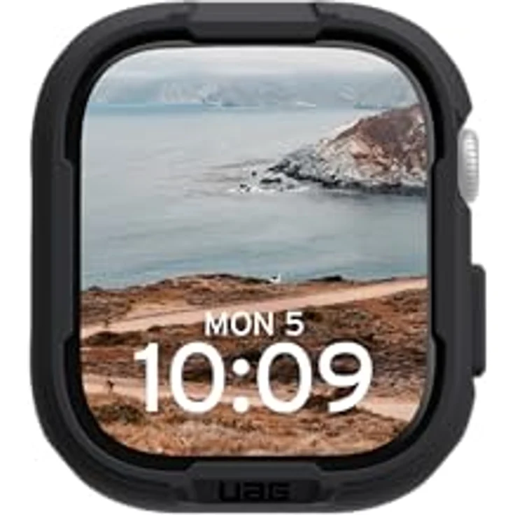URBAN ARMOR GEAR Scout Case für Apple Watch Series 10 (46mm) - Sturz- und stoßsichere Hülle nach US-Militärstandard mit Displayschutz, schwarz – Bild 3