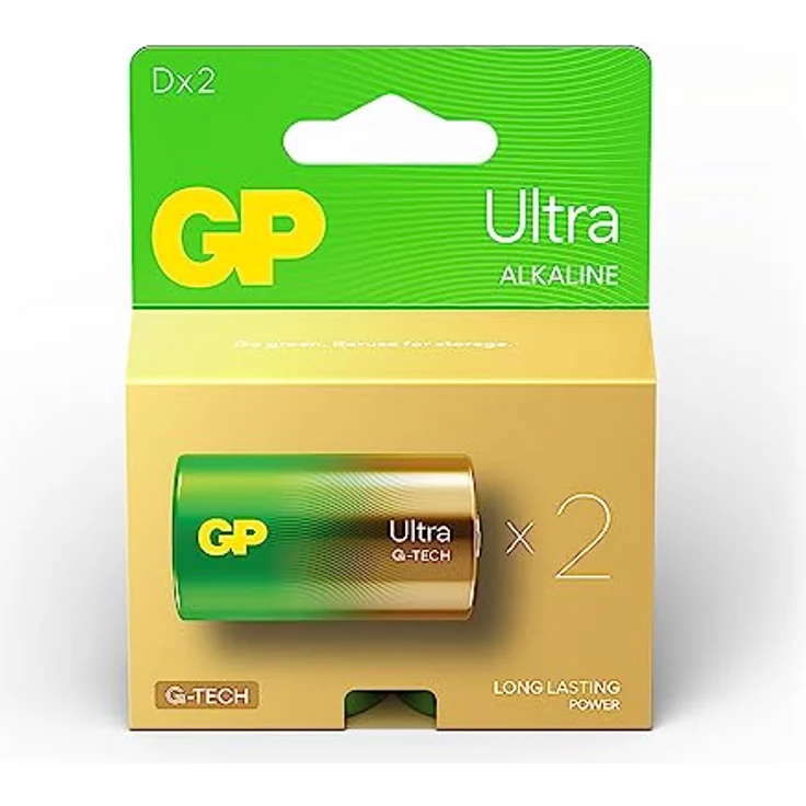 D Mono Batterie GP Alkaline Ultra 1,5V 2 Stück – Bild 2