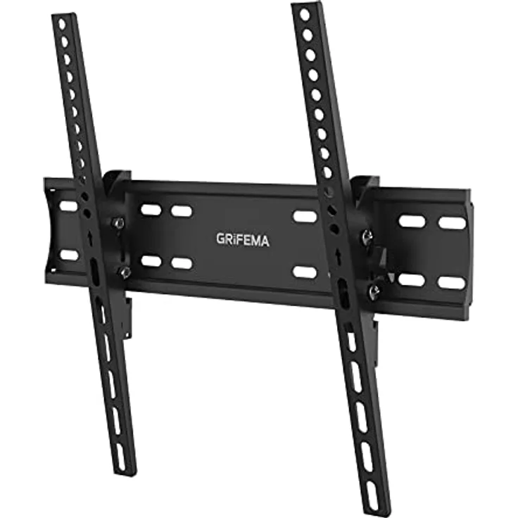 GRIFEMA Wandhalterung Fernseher 26-65 Zoll Neigbare, TV Halterung für bis zu 50KG Flach/Curved Fernseher (Universale: Samsung, LG, Sony usw.) Max.VESA 400x400mm, Schwarz