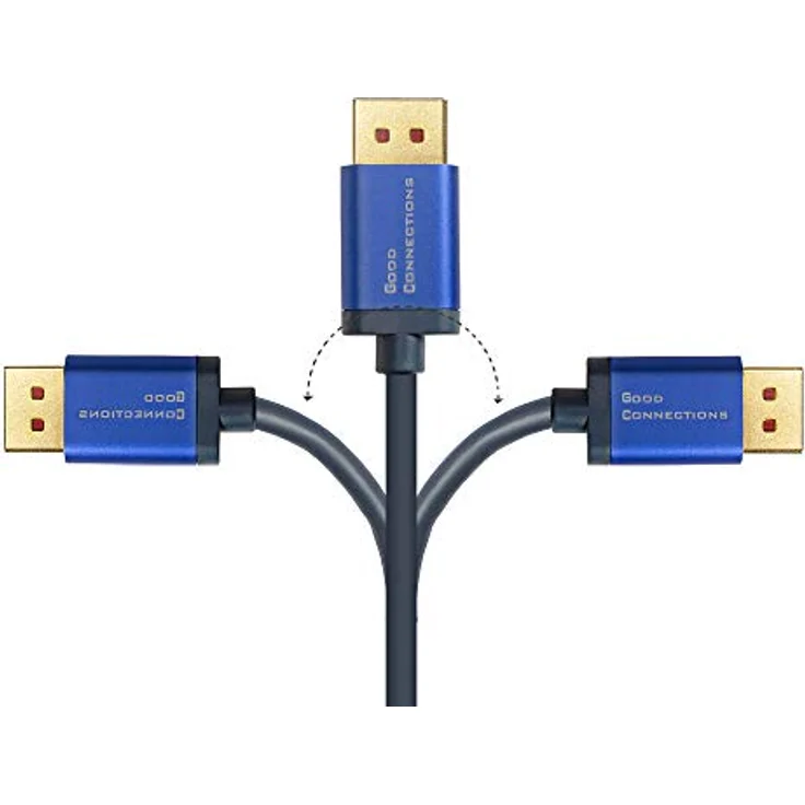 Good Connections® SmartFLEX DisplayPort 1.4 Kabel - 8K UHD-2 / 4K UHD - Dunkelblau - 2 m – Bild 5